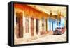 Cuba Painting - Trinidad Sunset-Philippe Hugonnard-Framed Stretched Canvas