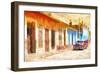 Cuba Painting - Trinidad Sunset-Philippe Hugonnard-Framed Art Print