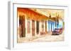 Cuba Painting - Trinidad Sunset-Philippe Hugonnard-Framed Art Print