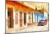 Cuba Painting - Trinidad Sunset-Philippe Hugonnard-Mounted Premium Giclee Print