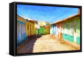 Cuba Painting - Trinidad-Philippe Hugonnard-Framed Stretched Canvas