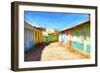 Cuba Painting - Trinidad-Philippe Hugonnard-Framed Premium Giclee Print