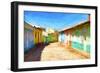 Cuba Painting - Trinidad-Philippe Hugonnard-Framed Premium Giclee Print