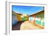 Cuba Painting - Trinidad-Philippe Hugonnard-Framed Premium Giclee Print