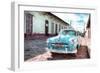 Cuba Painting - Turquoise Touch-Philippe Hugonnard-Framed Art Print