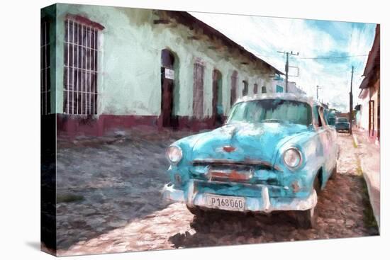 Cuba Painting - Turquoise Touch-Philippe Hugonnard-Stretched Canvas
