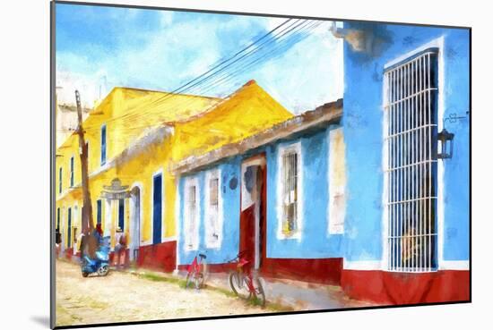 Cuba Painting - Urban Colors Street-Philippe Hugonnard-Mounted Art Print