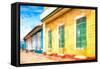 Cuba Painting - Urban Colors-Philippe Hugonnard-Framed Stretched Canvas