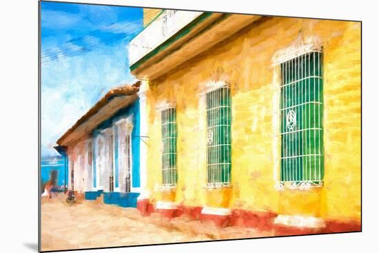 Cuba Painting - Urban Colors-Philippe Hugonnard-Mounted Art Print