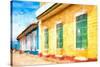 Cuba Painting - Urban Colors-Philippe Hugonnard-Stretched Canvas