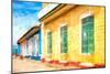 Cuba Painting - Urban Colors-Philippe Hugonnard-Mounted Art Print