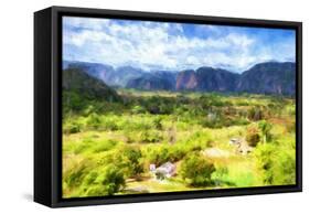 Cuba Painting - Vinales-Philippe Hugonnard-Framed Stretched Canvas