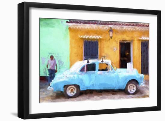 Cuba Painting - Vintage Car-Philippe Hugonnard-Framed Premium Giclee Print