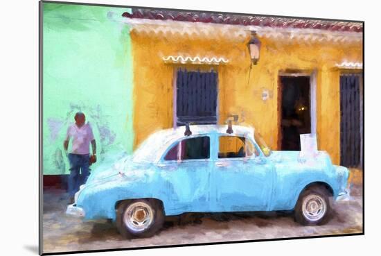 Cuba Painting - Vintage Car-Philippe Hugonnard-Mounted Art Print