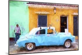 Cuba Painting - Vintage Car-Philippe Hugonnard-Mounted Art Print