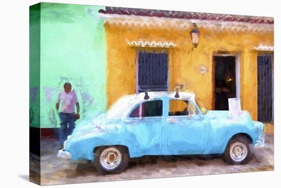 Cuba Painting - Vintage Car-Philippe Hugonnard-Stretched Canvas