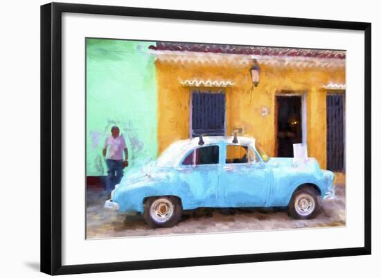 Cuba Painting - Vintage Car-Philippe Hugonnard-Framed Art Print