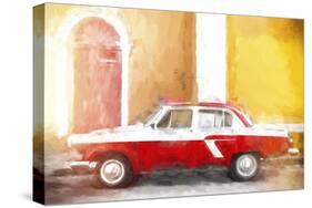 Cuba Painting - Warm Colors-Philippe Hugonnard-Stretched Canvas
