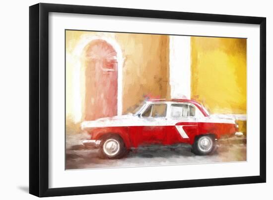 Cuba Painting - Warm Colors-Philippe Hugonnard-Framed Art Print