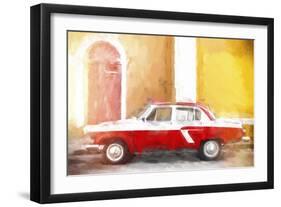 Cuba Painting - Warm Colors-Philippe Hugonnard-Framed Art Print