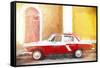 Cuba Painting - Warm Colors-Philippe Hugonnard-Framed Stretched Canvas