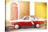 Cuba Painting - Warm Colors-Philippe Hugonnard-Stretched Canvas