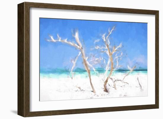 Cuba Painting - White Trees II-Philippe Hugonnard-Framed Art Print