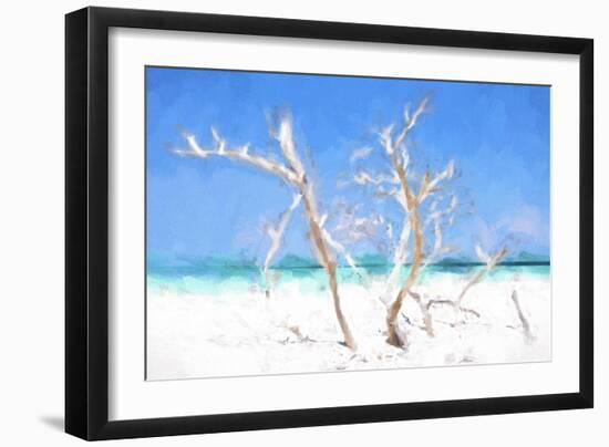 Cuba Painting - White Trees II-Philippe Hugonnard-Framed Art Print