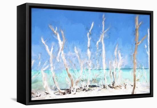 Cuba Painting - White Trees-Philippe Hugonnard-Framed Stretched Canvas