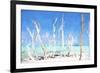 Cuba Painting - White Trees-Philippe Hugonnard-Framed Art Print