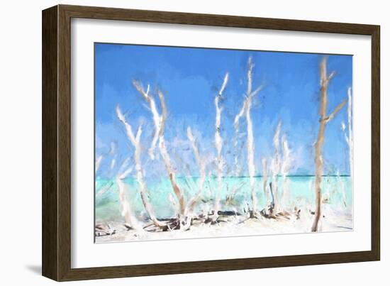 Cuba Painting - White Trees-Philippe Hugonnard-Framed Art Print