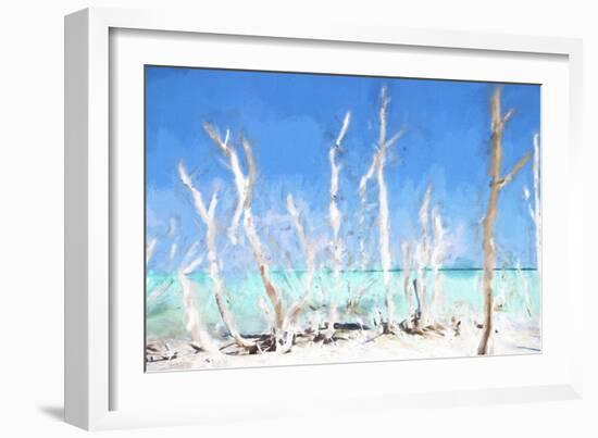 Cuba Painting - White Trees-Philippe Hugonnard-Framed Art Print