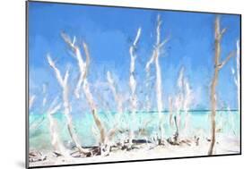 Cuba Painting - White Trees-Philippe Hugonnard-Mounted Art Print