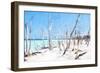 Cuba Painting - Wild Beach-Philippe Hugonnard-Framed Art Print