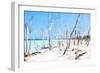 Cuba Painting - Wild Beach-Philippe Hugonnard-Framed Art Print