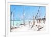 Cuba Painting - Wild Beach-Philippe Hugonnard-Framed Art Print