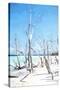 Cuba Painting - Winter Beach-Philippe Hugonnard-Stretched Canvas