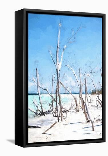Cuba Painting - Winter Beach-Philippe Hugonnard-Framed Stretched Canvas