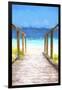 Cuba Painting - Wooden Boardwalk on the Sand-Philippe Hugonnard-Framed Art Print