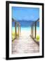 Cuba Painting - Wooden Boardwalk on the Sand-Philippe Hugonnard-Framed Art Print