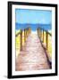 Cuba Painting - Wooden Boardwalk-Philippe Hugonnard-Framed Art Print