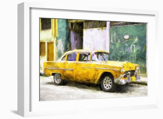 Cuba Painting - Yellow Body-Philippe Hugonnard-Framed Art Print