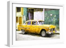 Cuba Painting - Yellow Body-Philippe Hugonnard-Framed Art Print