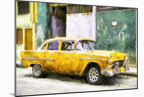 Cuba Painting - Yellow Body-Philippe Hugonnard-Mounted Art Print