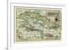 Cuba - Panoramic Map-Lantern Press-Framed Premium Giclee Print