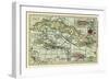 Cuba - Panoramic Map-Lantern Press-Framed Art Print