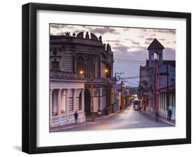 Cuba, Pinar Del Rio Province, Pinar Del Rio, City Buildings, Plaza De La Independencia-Walter Bibikow-Framed Photographic Print