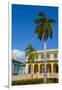 Cuba, Sancti Spiritus Province, Trinidad. Colorful Buildings Line the Squares-Inger Hogstrom-Framed Photographic Print