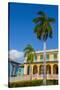 Cuba, Sancti Spiritus Province, Trinidad. Colorful Buildings Line the Squares-Inger Hogstrom-Stretched Canvas