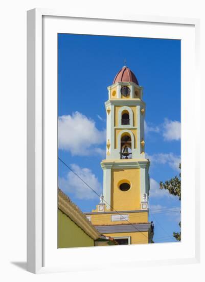 Cuba. Sancti Spiritus Province. Trinidad. Iglesia Y Convento De San Francisco Towers over the City-Inger Hogstrom-Framed Photographic Print